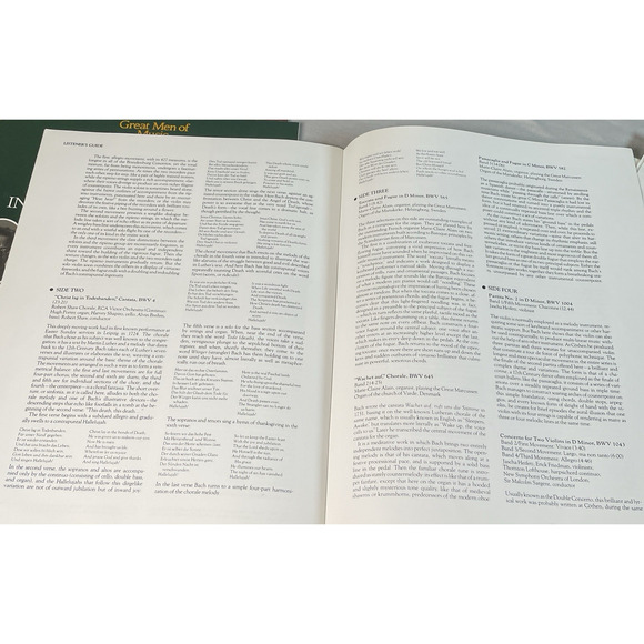 Johann Sebastian Bach Great Men Of Music Time Life Music 4 Vinyl LP Set + Book - Picture 6 of 9